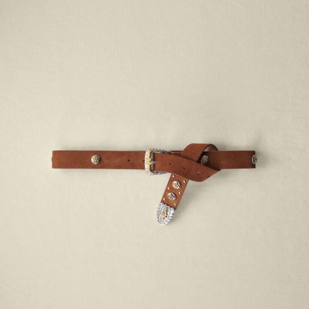 Maje Suede Western belt NWT